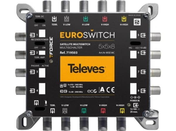 Televes EuroSwitch Televes 5x5x8 ref. 719503 Televes EuroSwitch Televes 5x5x8 ref. 719503