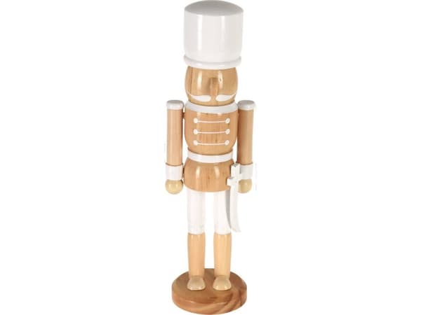 Julepynt Home Styling Collection Dekorativ nøtteknekker i tre 25 cm