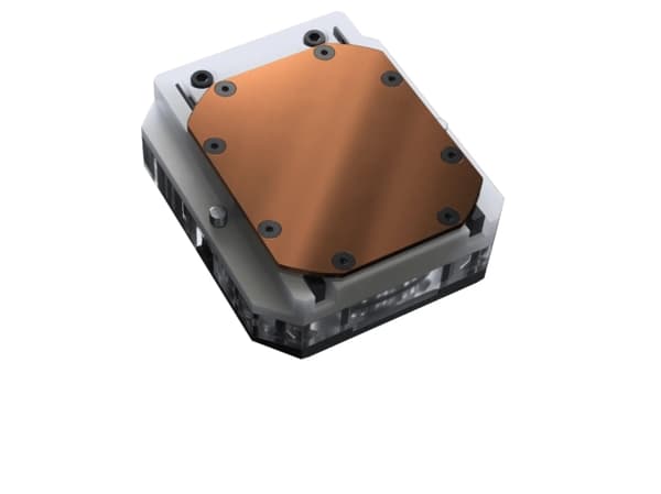 Phanteks EZ-Fit 450, Vannblokk, Akryl, Kopper, Polyoksymetylen (POM), Sort, Sølv, LGA 1700, AM4, Sokkel AM5, CPU, Prosessor