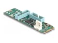 Pikkukuva 1 / 4: Delock muunnin M.2 Key B+M uros 4 x USB 5 Gbps Type-A naaras 50 cm:n kaapelilla