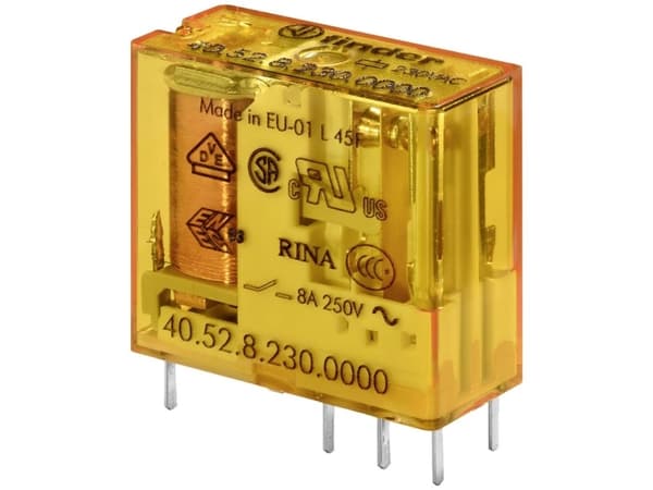 Finder 40.52.9.024.5000 Printrelä 4 V/DC 8 A 2 x brytare 1 del