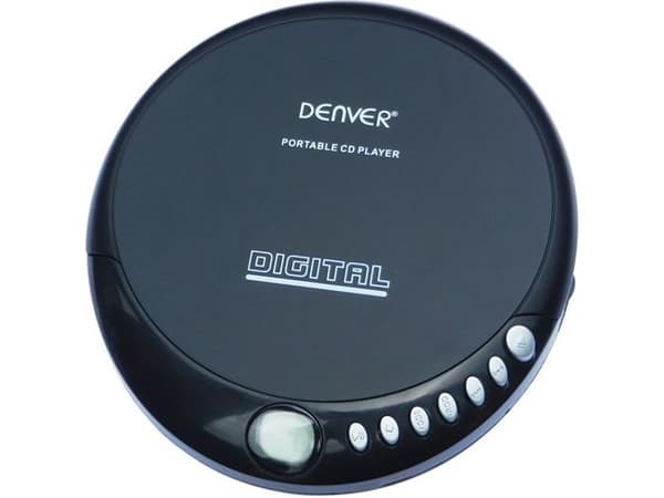 Denver DM-24MK2, 259 g, Musta, Harmaa, Kannettava CD-soitin