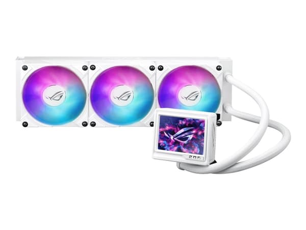 ASUS ROG RYUJIN III - White Edition - væskeklølt system CPU-vannblokk - Radiatorstørrelse: 360 mm - (for: AM4, AM5, LGA1851, LGA1700, LGA1200, LGA115 Hvit