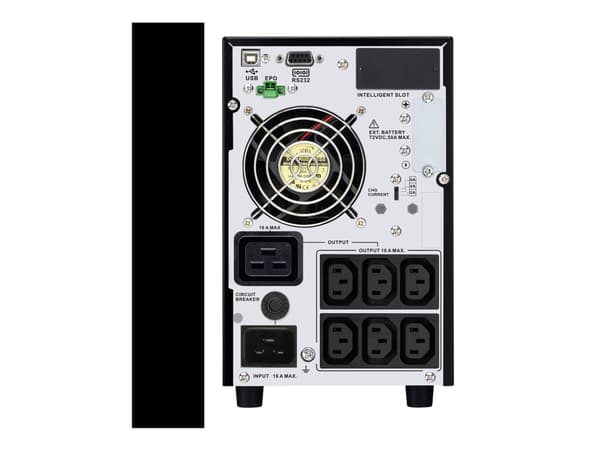 APC Easy UPS On-Line - UPS - tårn, utvidet driftstid - AC 220/230/240 V - 2700 watt - 3000 VA - enkeltfase - blysyre - USB, serial - utgangskontakter