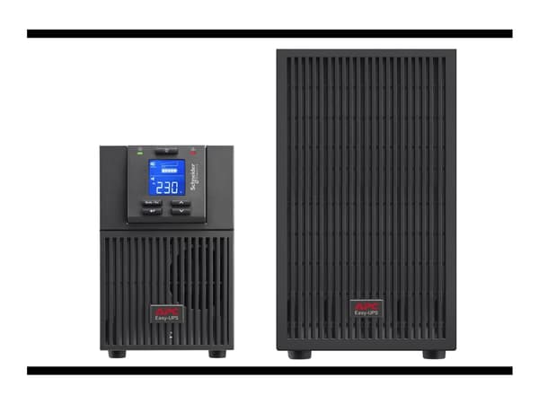 APC Easy UPS On-Line - UPS - tårn, utvidet driftstid - AC 220/230/240 V - 2700 watt - 3000 VA - enkeltfase - blysyre - USB, serial - utgangskontakter