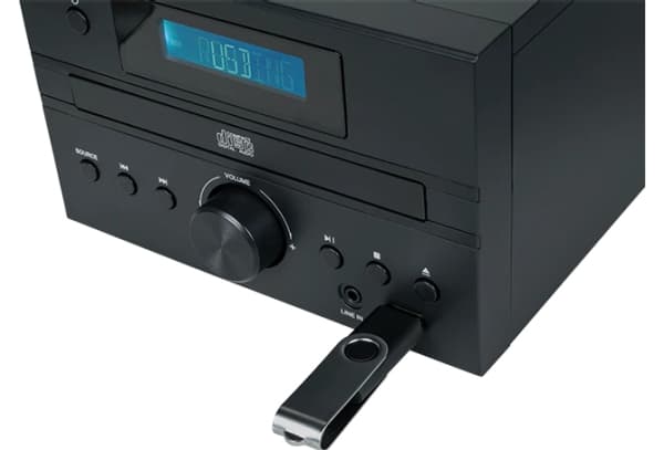 Musikksenter lydsystem - Thomson BT Radio Fm/cd/mp3/usb Svart.