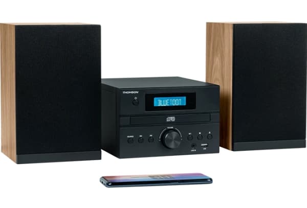 Musikksenter lydsystem - Thomson BT Radio Fm/cd/mp3/usb Svart.