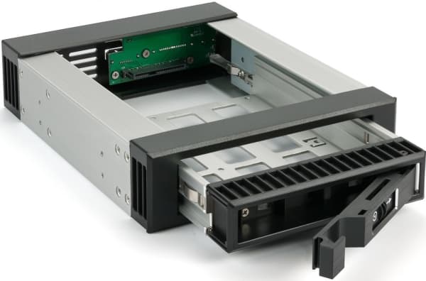 Kieszeń Fantec FANTEC BP-T3525, 3.5"/2.5" SATA & SAS HDD/SSD removable frame Sort, Grå