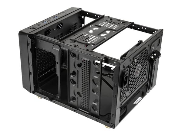 Kolink Satellite - Tower - micro ATX - ingen strömförsörjning (ATX) - svart - USB/ljud
