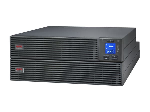 APC Easy UPS On-Line - UPS (kan monteres i rack) - forlenget batterilevetid - AC 220/230/240 V - 900 watt - 1000 VA - enkeltfase - blysyre - USB, ser
