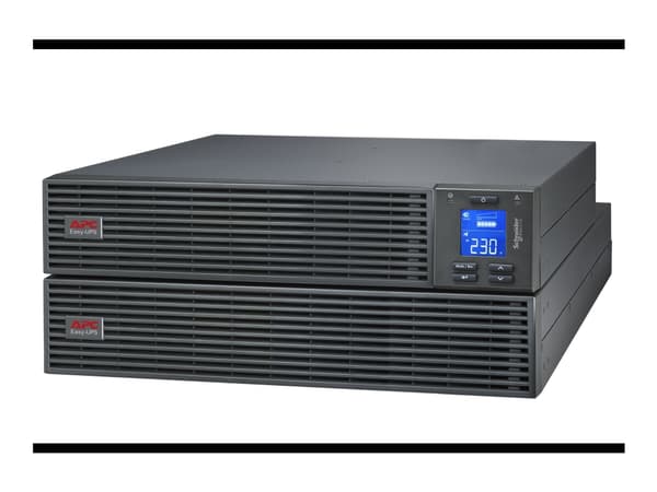 APC Easy UPS On-Line - UPS (kan monteres i rack) - forlenget batterilevetid - AC 220/230/240 V - 900 watt - 1000 VA - enkeltfase - blysyre - USB, ser