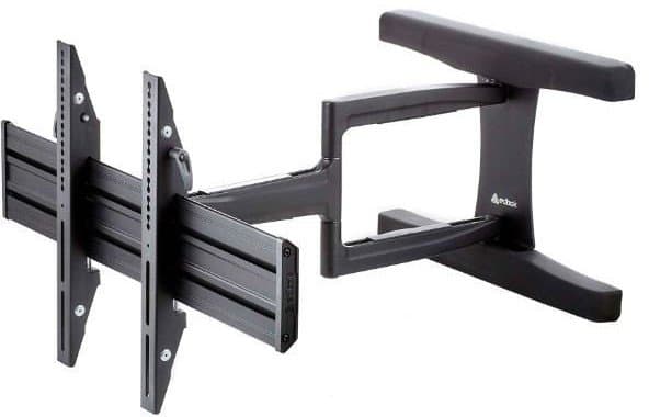 EDBAK VSM653 - Monteringssats (väggfäste, dubbel svängtappsarm) - för platt panel - aluminium - svart - skärmstorlek: 49"-65"