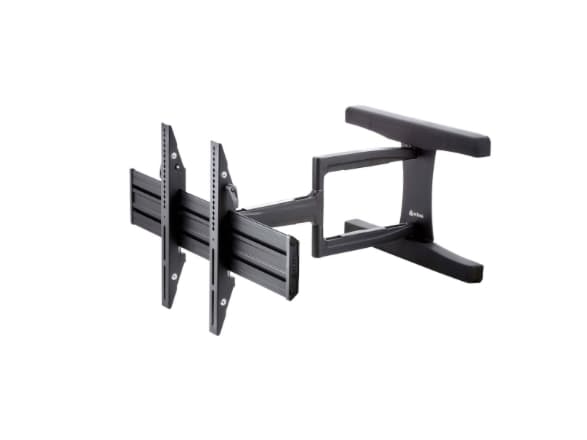 EDBAK VSM653 - Monteringssett (veggmontering, dobbelt svivelarm) - for flatpanel - aluminium - svart - skjermstørrelse: 49"-65"