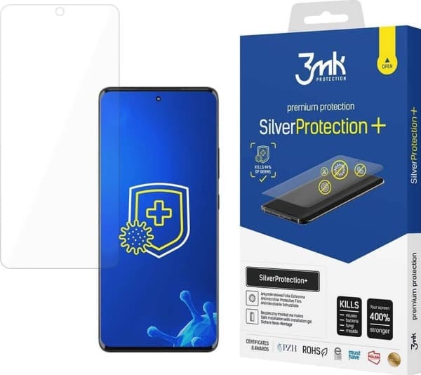3MK SilverProtect+ Anti-Microbial Film Wet-Mounted for Motorola Edge 50 Pro
