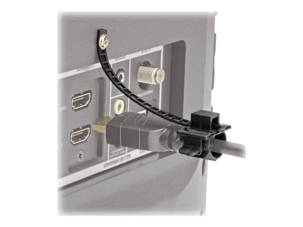Eaton Tripp Lite Series HDMI Cable Lock Clamp Tie Screw for HDTVs Blu-Ray Installations - Säkerhetskabellås - svart