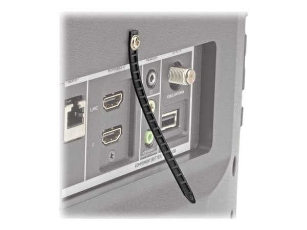 Eaton Tripp Lite Series HDMI Cable Lock Clamp Tie Screw for HDTVs Blu-Ray Installations - Säkerhetskabellås - svart