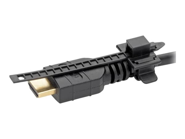 Eaton Tripp Lite Series HDMI Cable Lock Clamp Tie Screw for HDTVs Blu-Ray Installations - Säkerhetskabellås - svart
