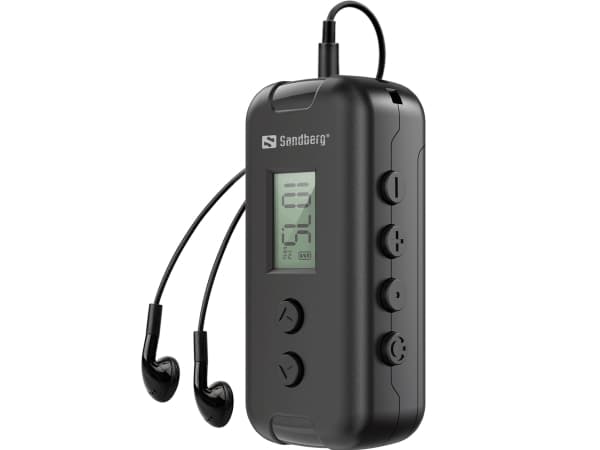Sandberg Pocket Radio FM for AAA battery, Portable, FM, 76 - 109 MHz, 300 - 8000 Hz, 55 dB, Amber