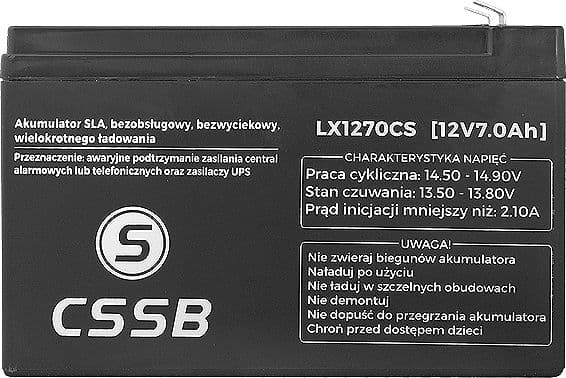 LTC-batteri żelowy 12V, 7,0Ah