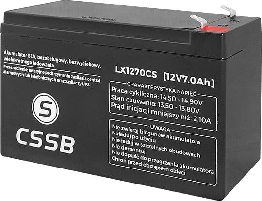 LTC-batteri żelowy 12V, 7,0Ah