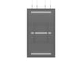Miniatyrbild 3 av 5: Multibrackets M Pro Series - Hölje - för digital skylt - vajer, medel - stål - svart - skärmstorlek: 75" - takmonterbar