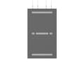 Miniatyrbild 5 av 5: Multibrackets M Pro Series - Hölje - för digital skylt - vajer, medel - stål - svart - skärmstorlek: 75" - takmonterbar