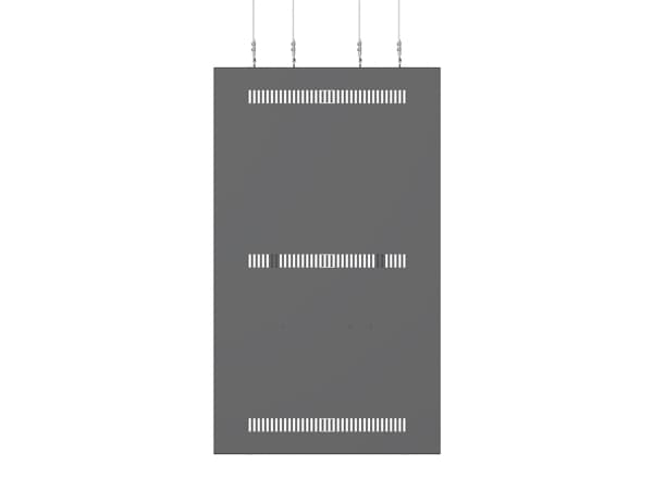 Multibrackets M Pro Series - Hölje - för digital skylt - vajer, medel - stål - svart - skärmstorlek: 75" - takmonterbar
