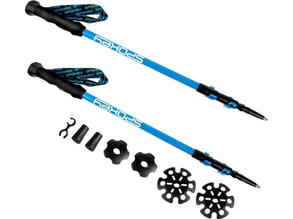 Spokey Carbon trekking poles blue-black 927900