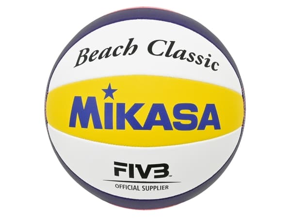 MIKASA BV551C, 10-panel ball, Blå, Hvit, Gult, Composite, Nylon, Utendørs, 66 - 68 cm, FIVB