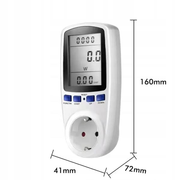 MÄTARE ENERGIMÄTARE STRÖMFÖRBRUKNING WATTMETER