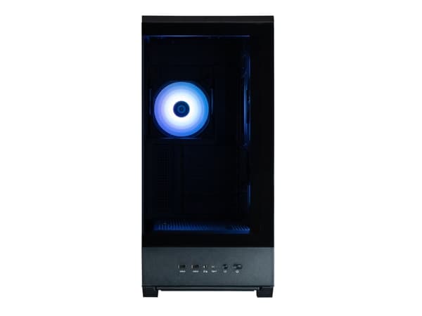 Zalman P50 DS - Mid tower - ATX - genomskinlig sidopanel (härdat glas) - ingen strömförsörjning (ATX) - svart - USB/ljud