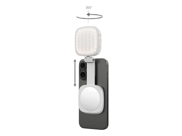 SmallRig 4933, Selfie-valo, Valkoinen, Akryylinitriilibutadieenistyreeni, Polykarbonaatti (PC), Sinkki, Kaikki merkit, 2 vuotta, LED