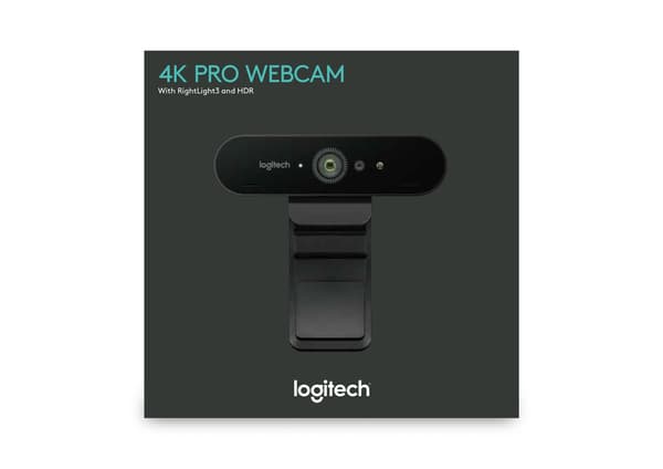 Logitech Brio webbkameror 13 MP 4096 x 2160 pixlar USB 3.2 Gen 1 (3.1 Gen 1) Svart