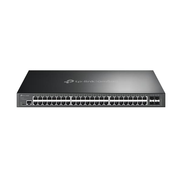 TP-Link Omada SG3452X nätverksswitchar hanterad L2+ Gigabit Ethernet (10/100/1000) 1U Svart Svart