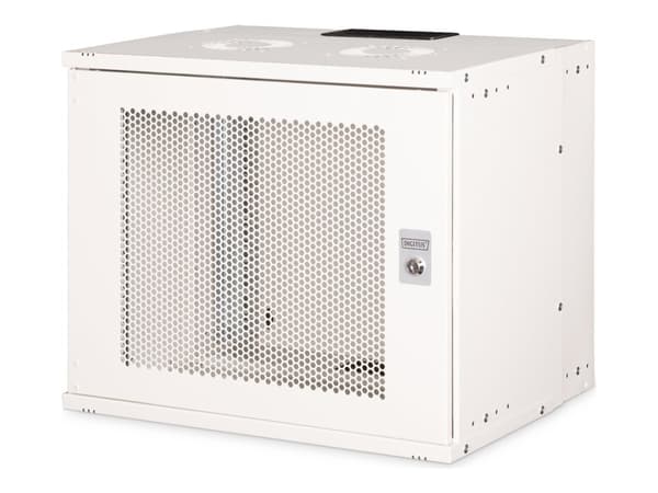 Digitus SOHO PRO Series - Skap - 540x400 mm (WxD) - veggmonterbar - RAL 7035, lysegrå - 9U - 19"