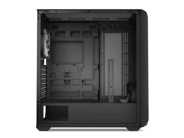 Sharkoon AK2 RGB, Midi Tower, PC, Svart, ATX, micro ATX, Mini-ITX, Multi, Fall fläktar