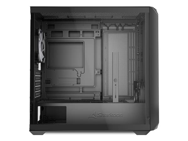 Sharkoon MK2 RGB, Micro Tower, PC, Svart, micro ATX, Mini-ITX, Multi, Fall fläktar