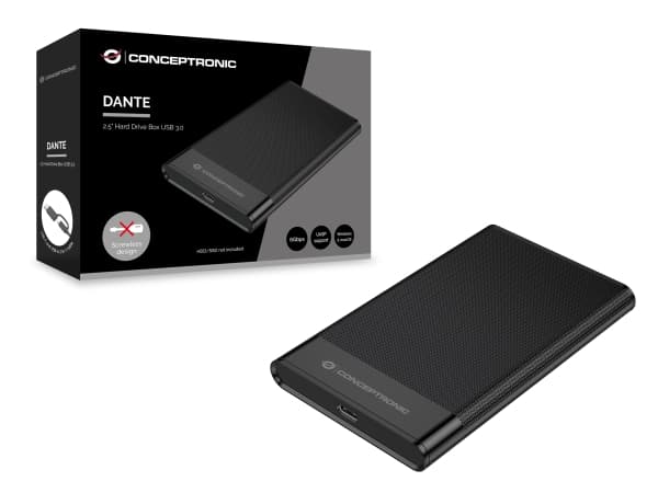 Conceptronic - SSD - 500 GB - ekstern - 2.5" - med Seagate Rescue Data Recovery