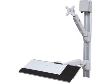 VALUE WorkStation - Monteringssats (väggfäste, CPU-hållare, tangentbordsarm) för LCD-skärm/tangentbord/mus/CPU - aluminium - monteringsgränssnitt: 10