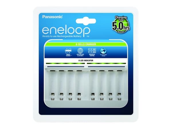 Panasonic eneloop BQ-CC63 - Batterilader - 8 x batterier lader - 1.2 A