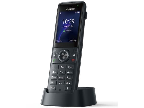 Yealink ax83H - Trådløs VoIP-telefon - med Bluetooth-grensesnitt med anrops-ID/samtale venter - IEEE 802.11a/b/g/n/ac/ax (Wi-Fi) / Bluetooth 5.0 - 5-