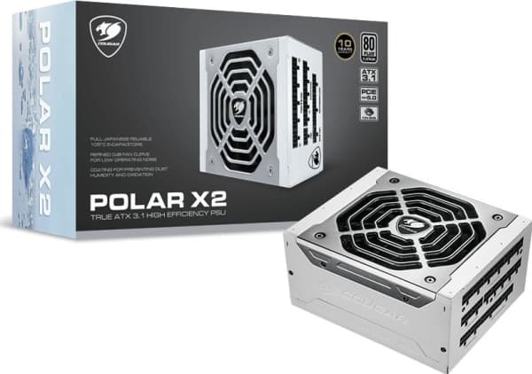COUGAR POLAR X2 1050W ATX3.1/80 Plus Plat./Modulaarinen verkkolaite Silver