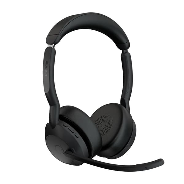 Jabra 25599-989-989 hörlur och headset Kabel & Trådlös Huvudband Kontor/callcenter Bluetooth Laddningsställ Svart