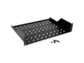 Miniatyrbilde 4 av 5: ROLINE 26.21.0021, Rackhylle, Sort, Stål, 25 kg, 2U, 48,3 cm (19")
