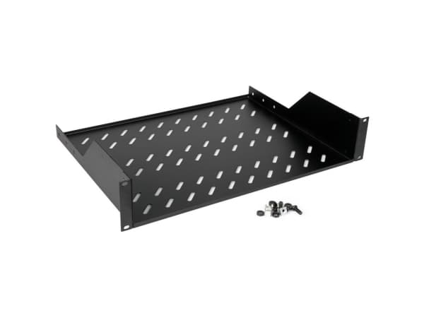 ROLINE 26.21.0021, Rackhylle, Sort, Stål, 25 kg, 2U, 48,3 cm (19")