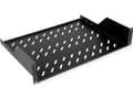 Miniatyrbilde 5 av 5: ROLINE 26.21.0021, Rackhylle, Sort, Stål, 25 kg, 2U, 48,3 cm (19")
