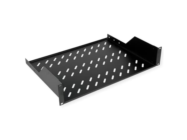 ROLINE 26.21.0021, Rackhylle, Sort, Stål, 25 kg, 2U, 48,3 cm (19")