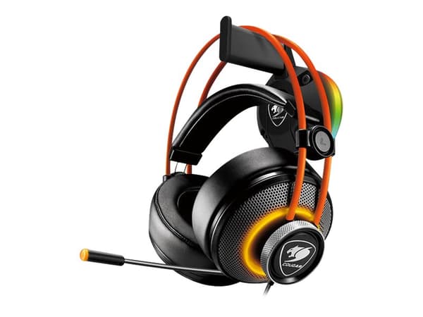 COUGAR Bunker S RGB - Stativ / henger for hodesett Sort