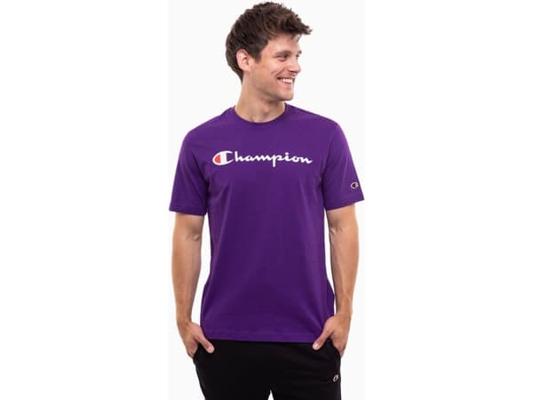 Champion T-skjorte for menn Champion SS T-skjorte lilla 220256 VS025 M