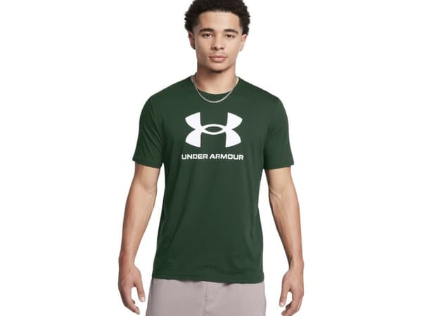 Under Armour T-skjorte for menn Under Armour Sportstyle Logo grønn 1382911 301 M